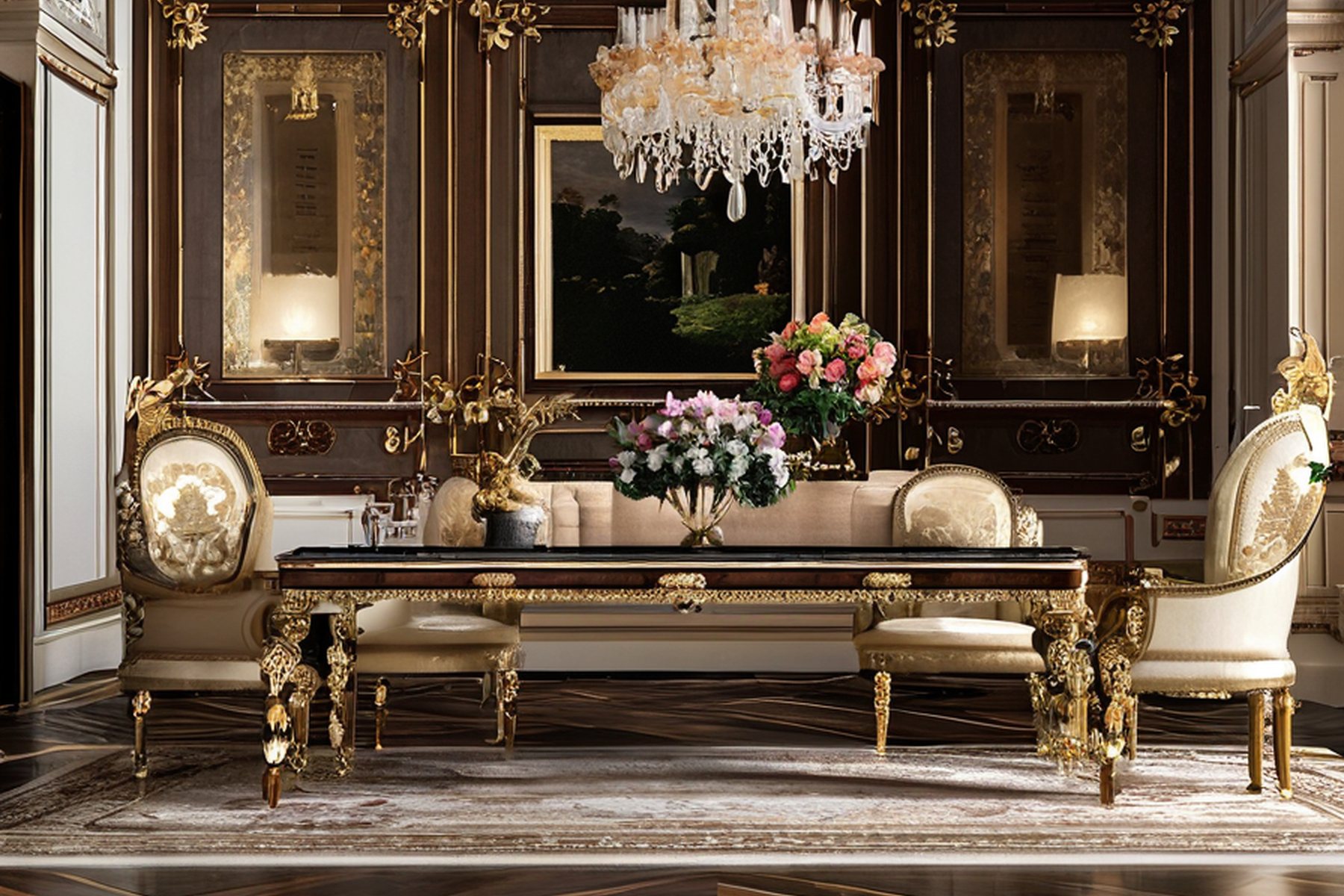 classic furniture materials finish coat process by Modenese Gastone