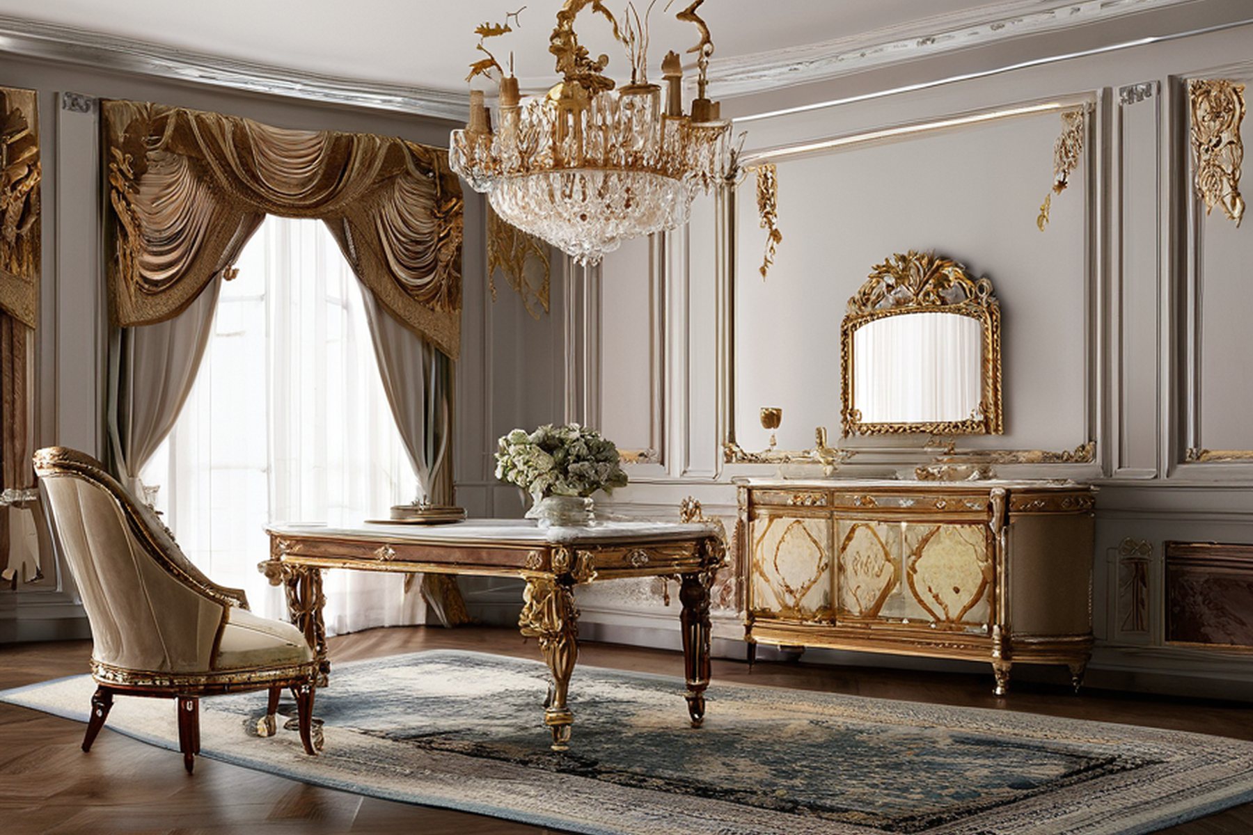 luxury classic furniture luxury contact lounge by Modenese Gastone