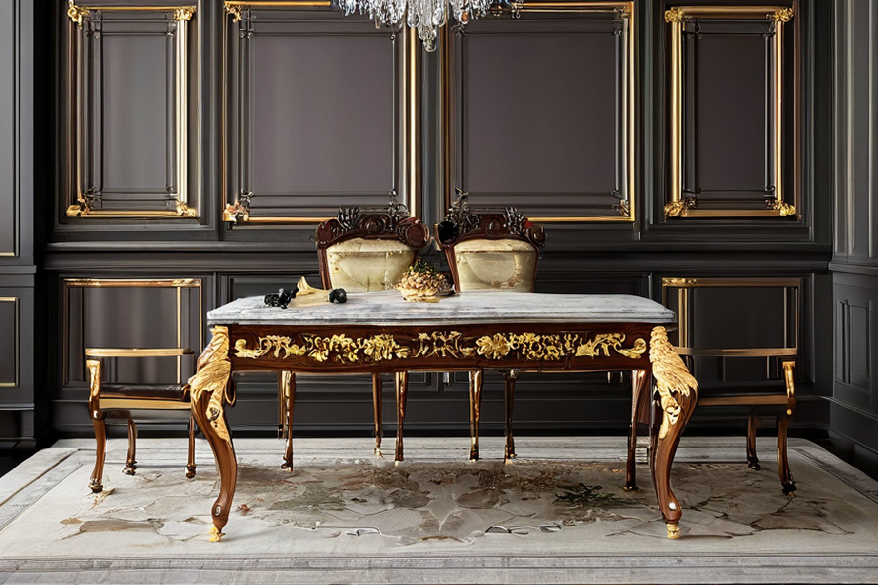 made-to-order classic furniture process installation gallery by Modenese Gastone