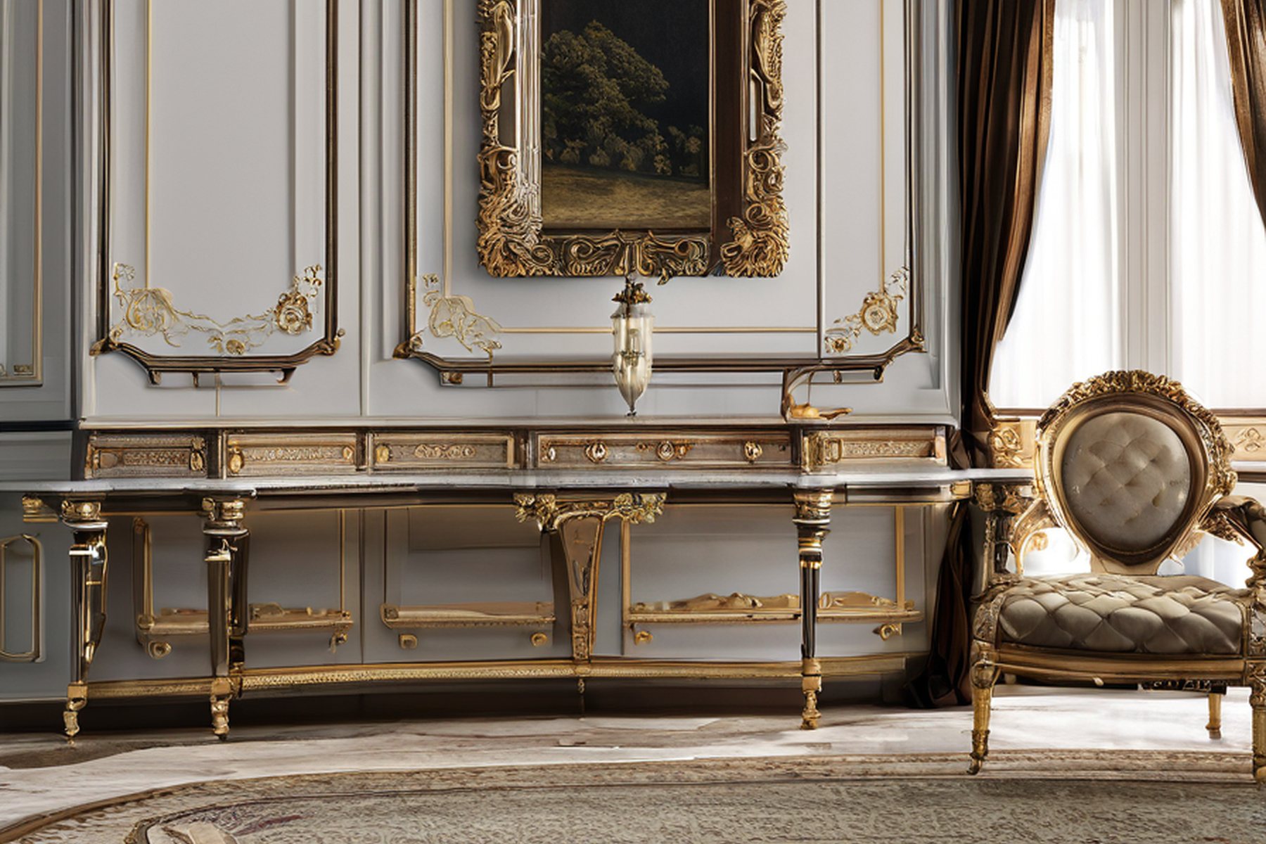 Modenese Gastone furniture maker since 1818 casale factory room by Modenese Gastone